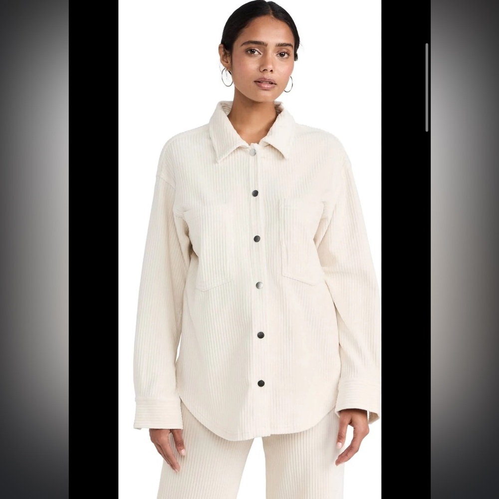 Z Supply Union Knit Cord Jacket - Adobe White - L (matching set available!)